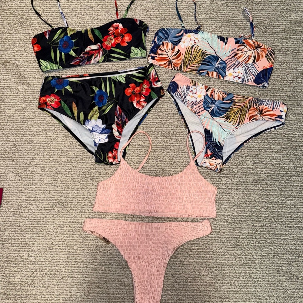 Floral and Pink SHEIN Bikini Lot